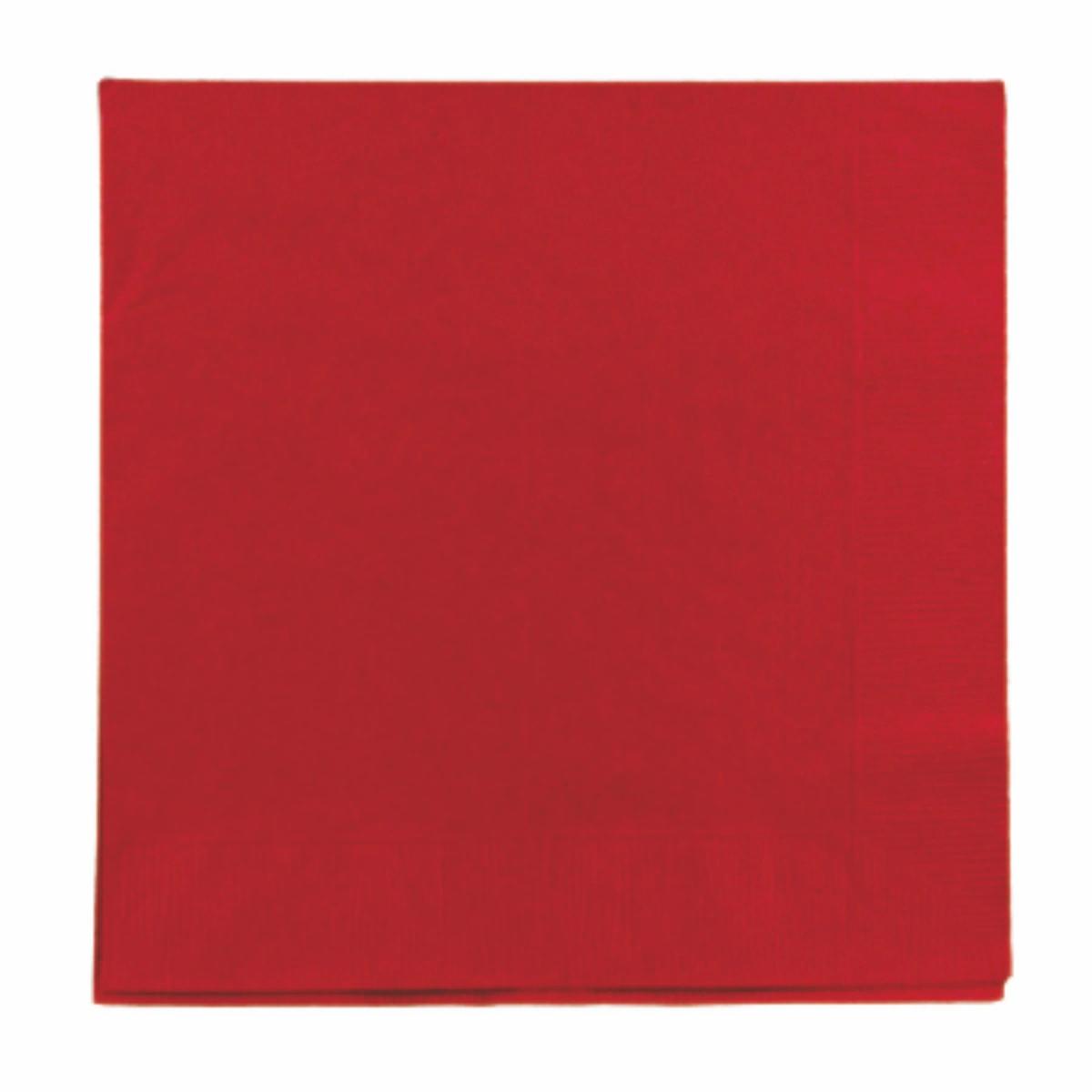 Red 3 Ply Luncheon Napkins