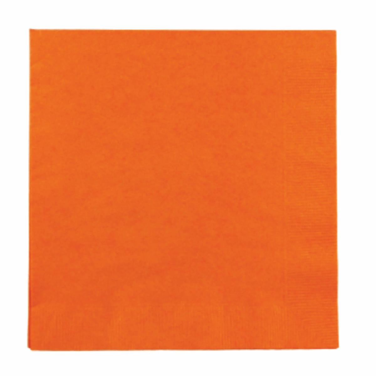 Orange 3 Ply Luncheon Napkins