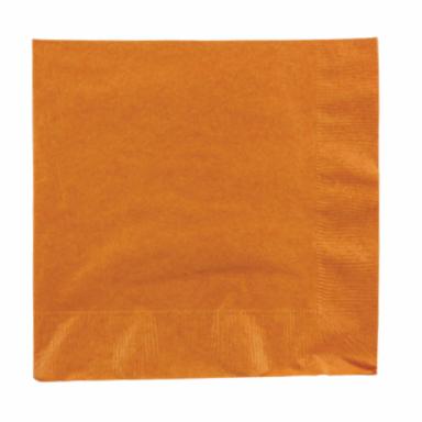 Pumpkin Spice Orange 3 Ply Luncheon Napkins