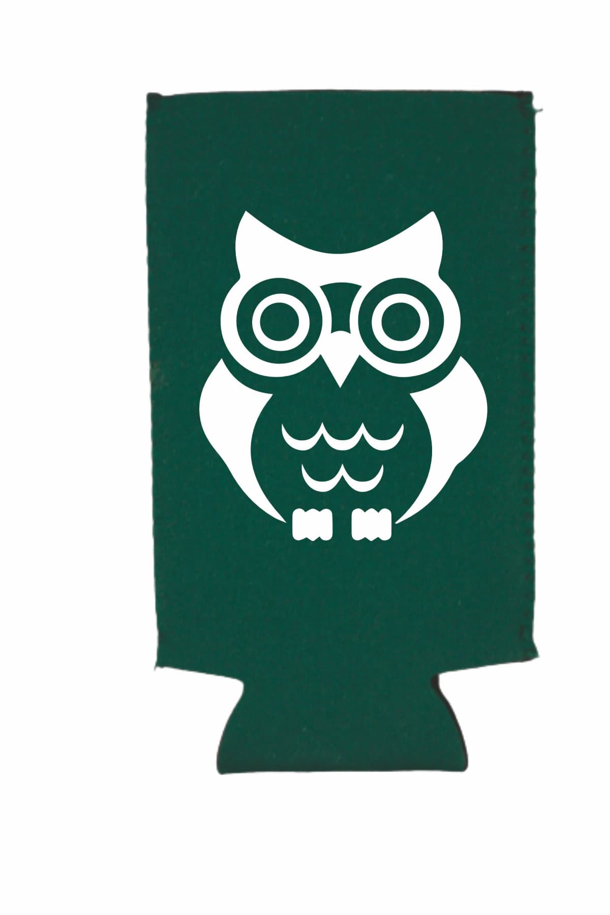 Hunter Green Neoprene Slim Can Cooler