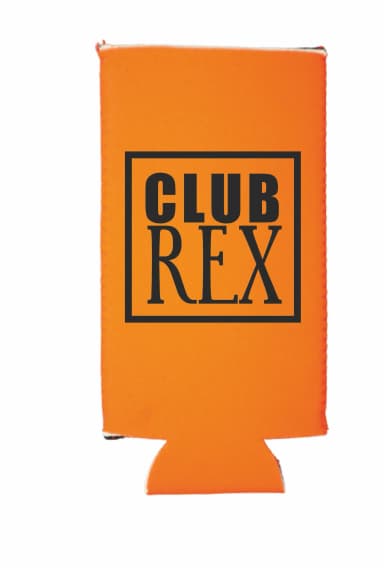 Orange Neoprene Slim Can Cooler