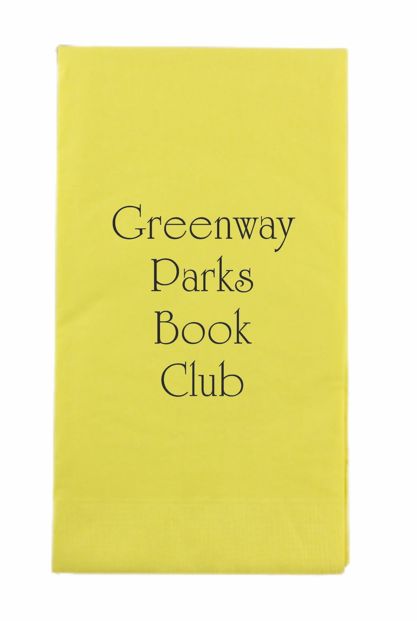 Citron Mimosa Yellow 3 Ply Paper Guest Towels