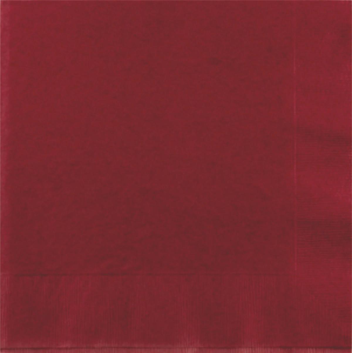 Burgundy Red 3 Ply Dinner Napkins