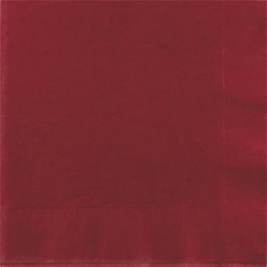 Burgundy Red 3 Ply Dinner Napkins