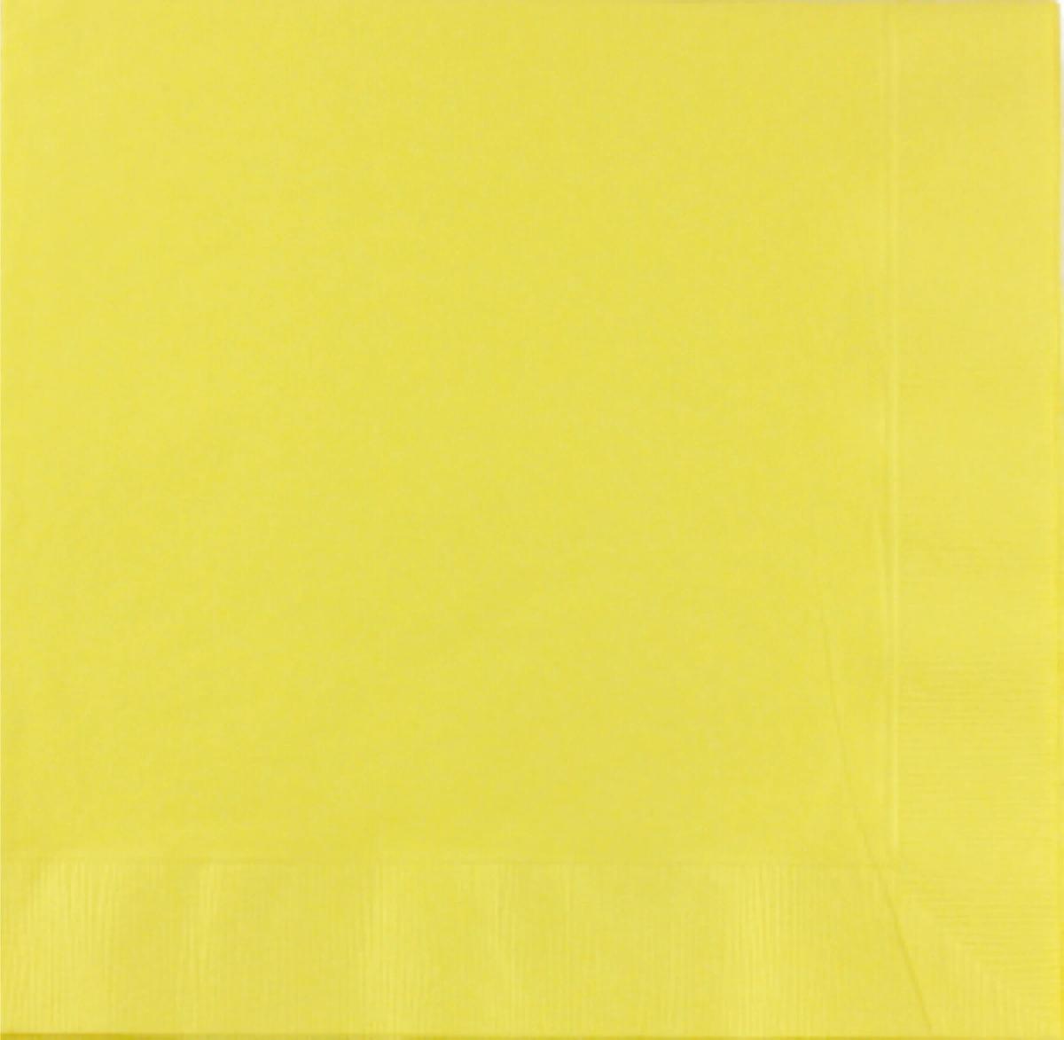 Citron Mimosa Yellow 3 Ply Dinner Napkins
