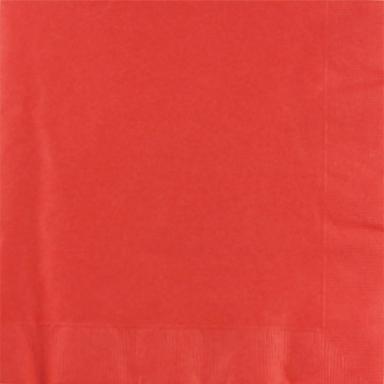 Coral Red 3 Ply Dinner Napkins