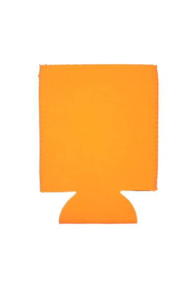 Orange Neoprene Flat Can Cooler