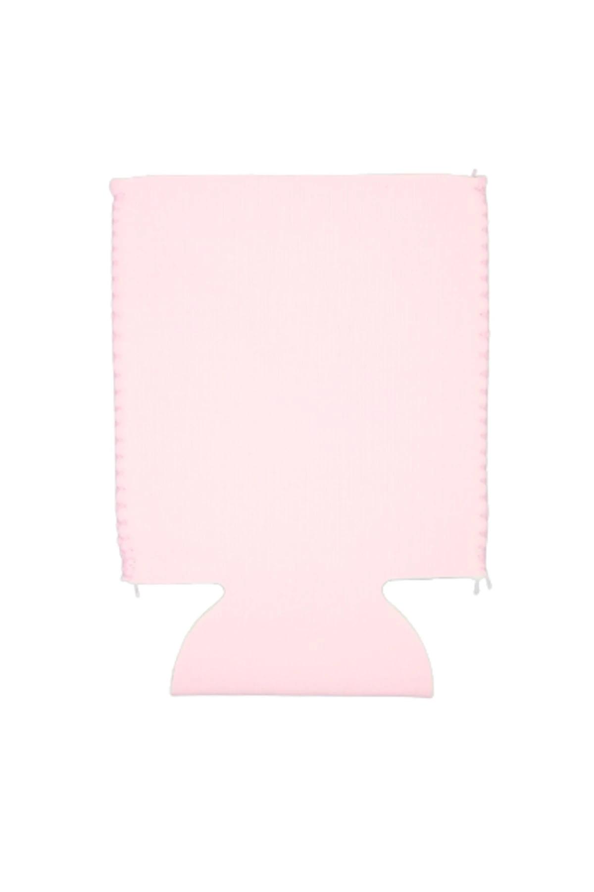 Classic Pink Neoprene Flat Can Cooler