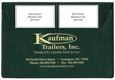 Document Case with Two Pockets on the Flap
