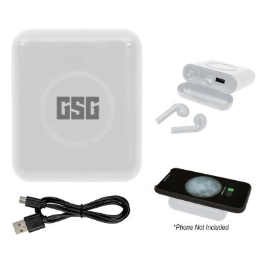 True Wireless Earbuds with Charger & Power Bank