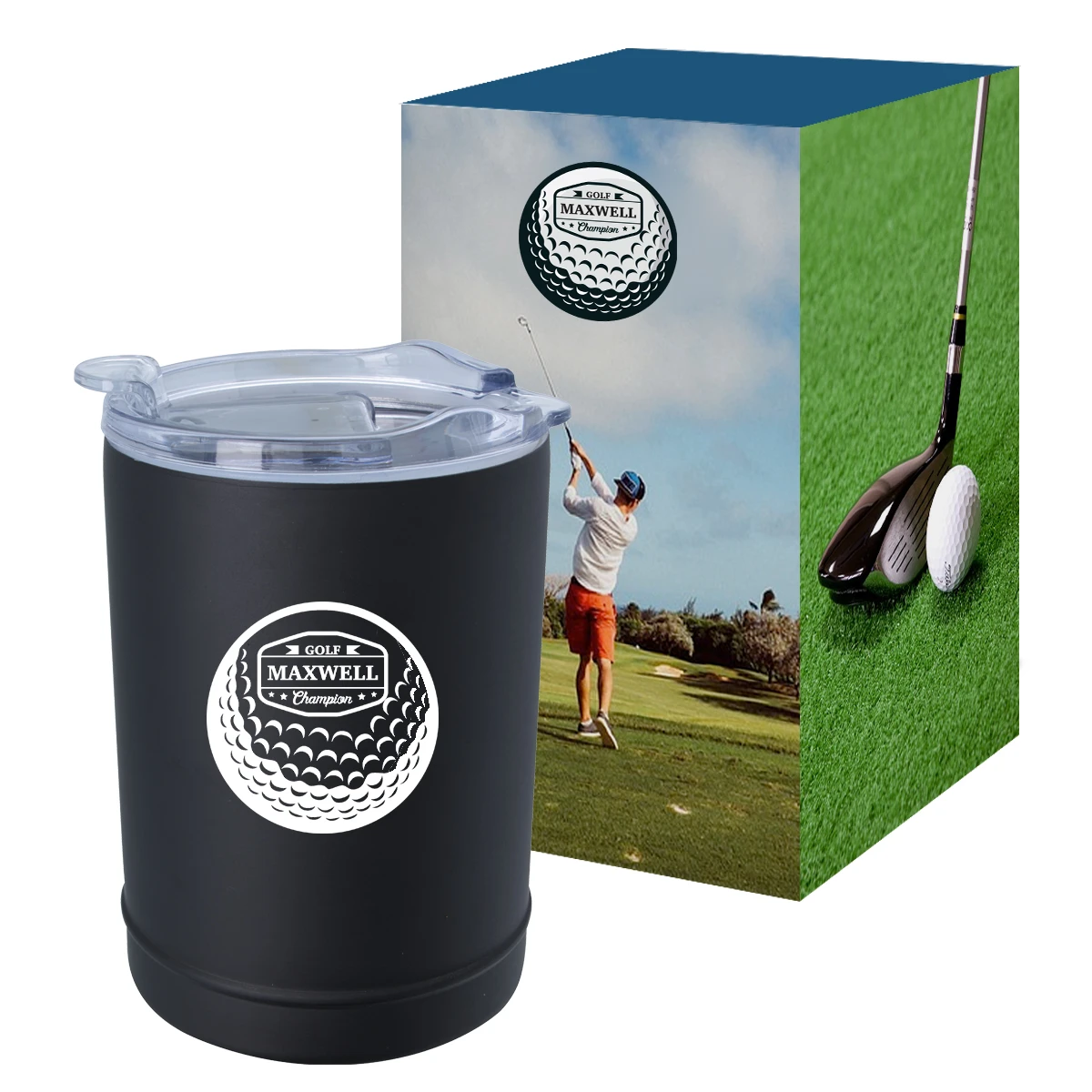 2-In-1 Copper Insulated Beverage Holder And Tumbler With Custom Box