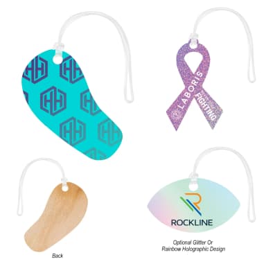 Full Color Wood Bag Tag - 6"