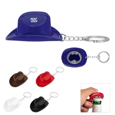 Cowboy Hat Bottle Opener Keychain