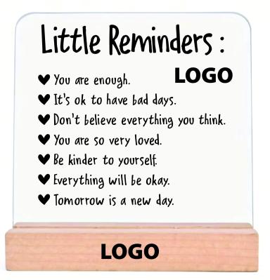 Clear Desk Plaque- Full color- with base