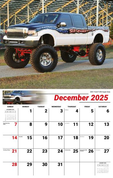 Galleria Wall Calendar 2026 Pumped Up Pickups