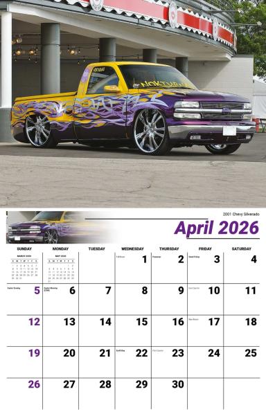 Galleria Wall Calendar 2026 Pumped Up Pickups