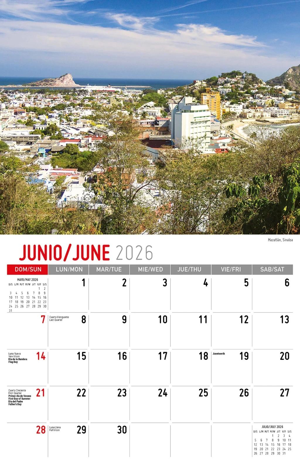 Galleria Wall Calendar 2026 Scenes Of Mexico (Spanish/English)