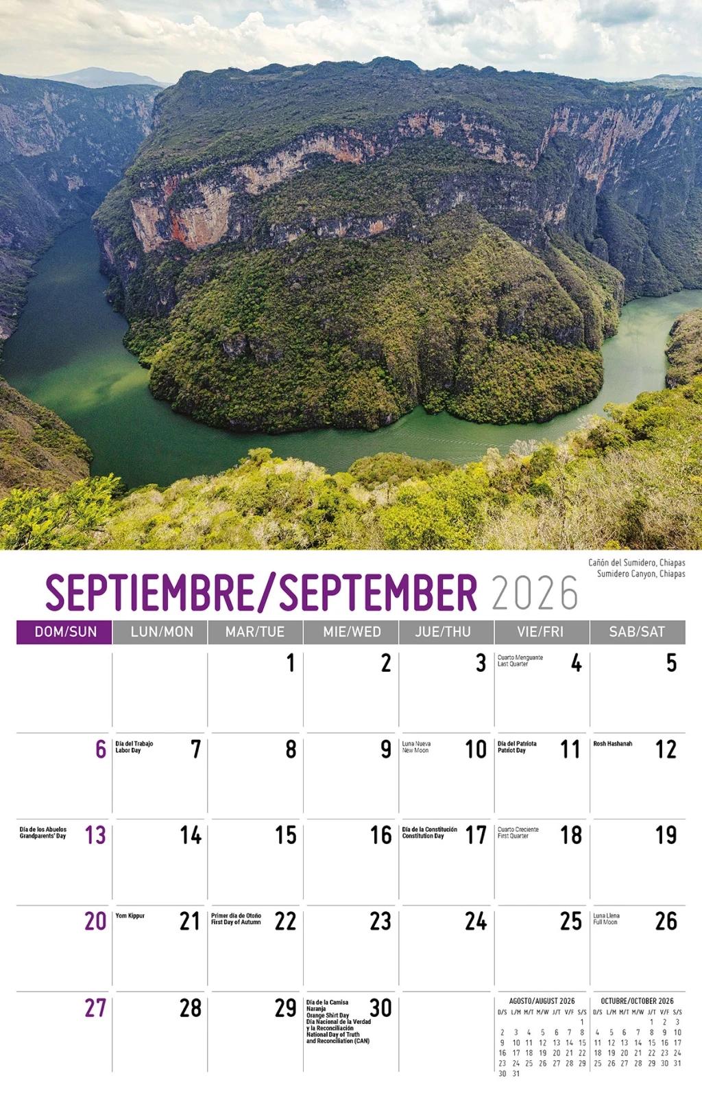 Galleria Wall Calendar 2026 Scenes Of Mexico (Spanish/English)