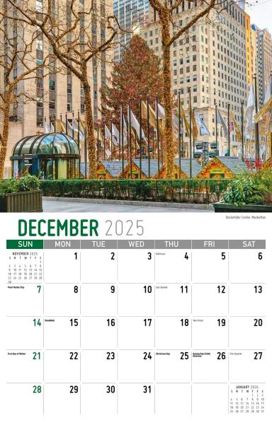Galleria Wall Calendar 2026 Scenes Of New York