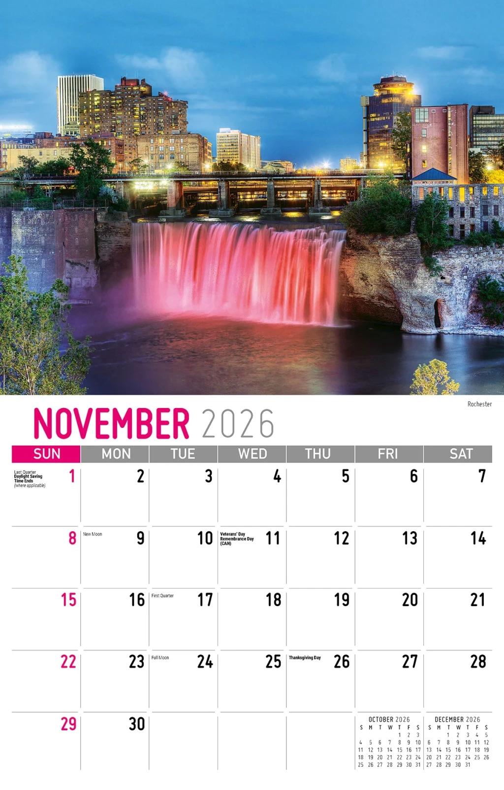 Galleria Wall Calendar 2026 Scenes Of New York