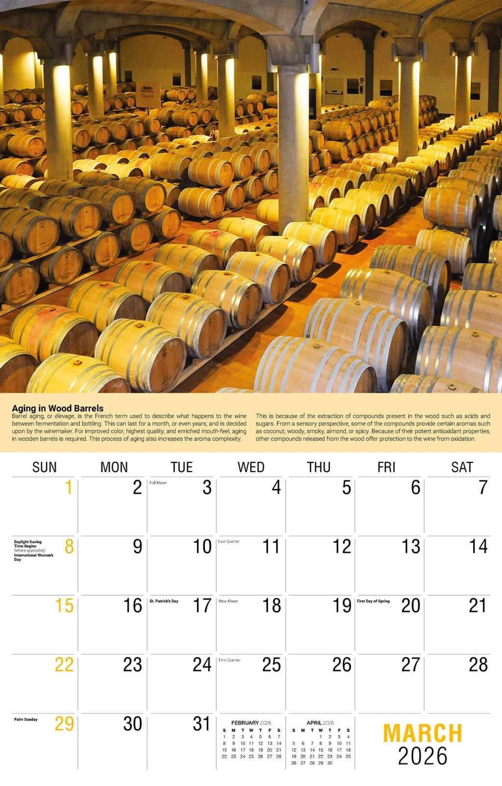 Galleria Wall Calendar 2026 Vintage