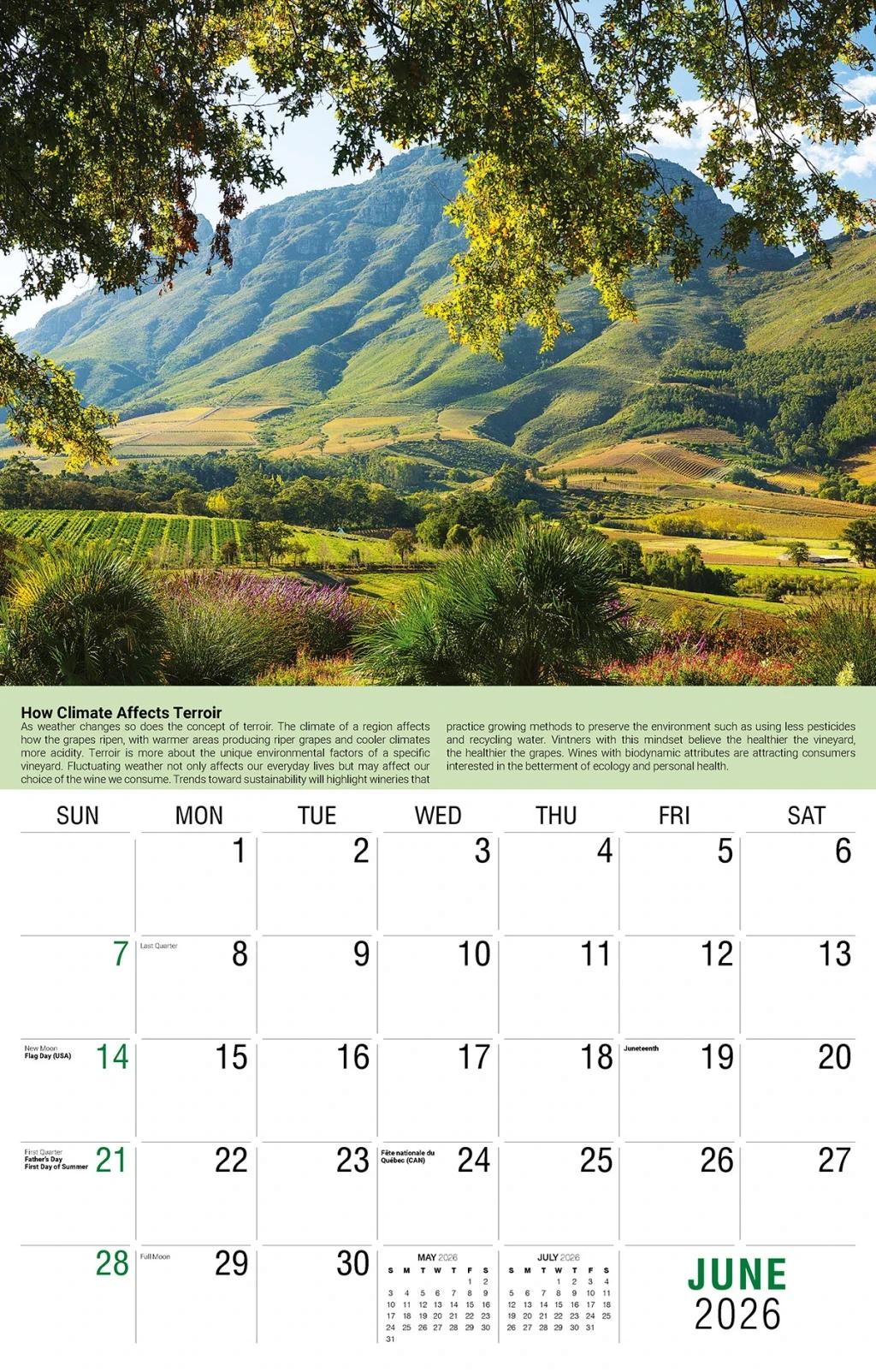 Galleria Wall Calendar 2026 Vintage