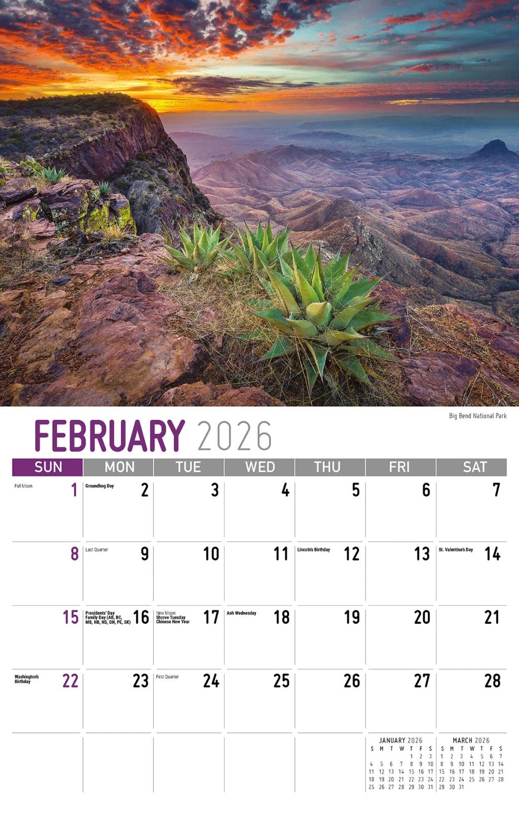 Galleria Wall Calendar 2026 Living Healthy
