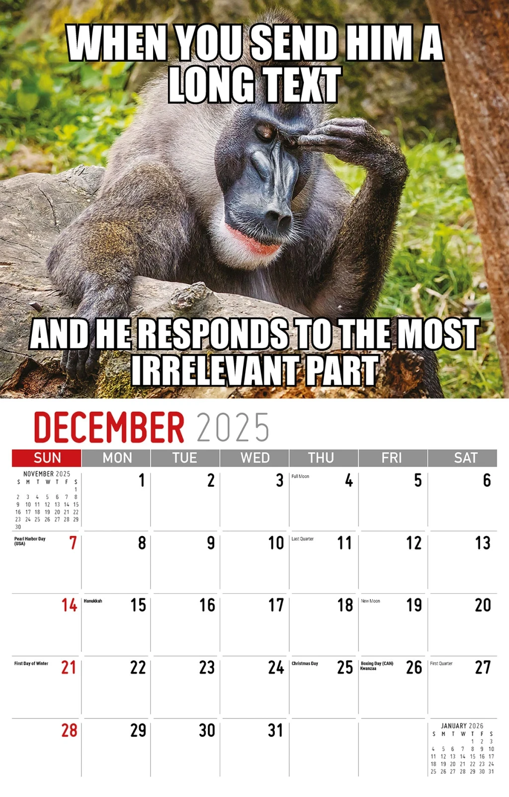 Galleria Wall Calendar The Memeing Of Life