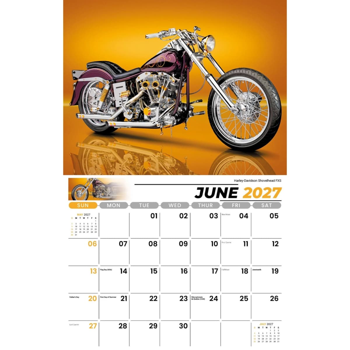 Galleria Wall Calendar 2027 Motorcycle Mania