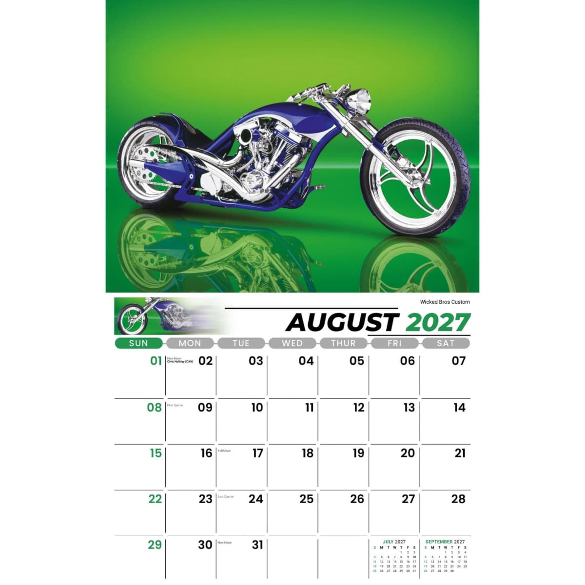 Galleria Wall Calendar 2027 Motorcycle Mania