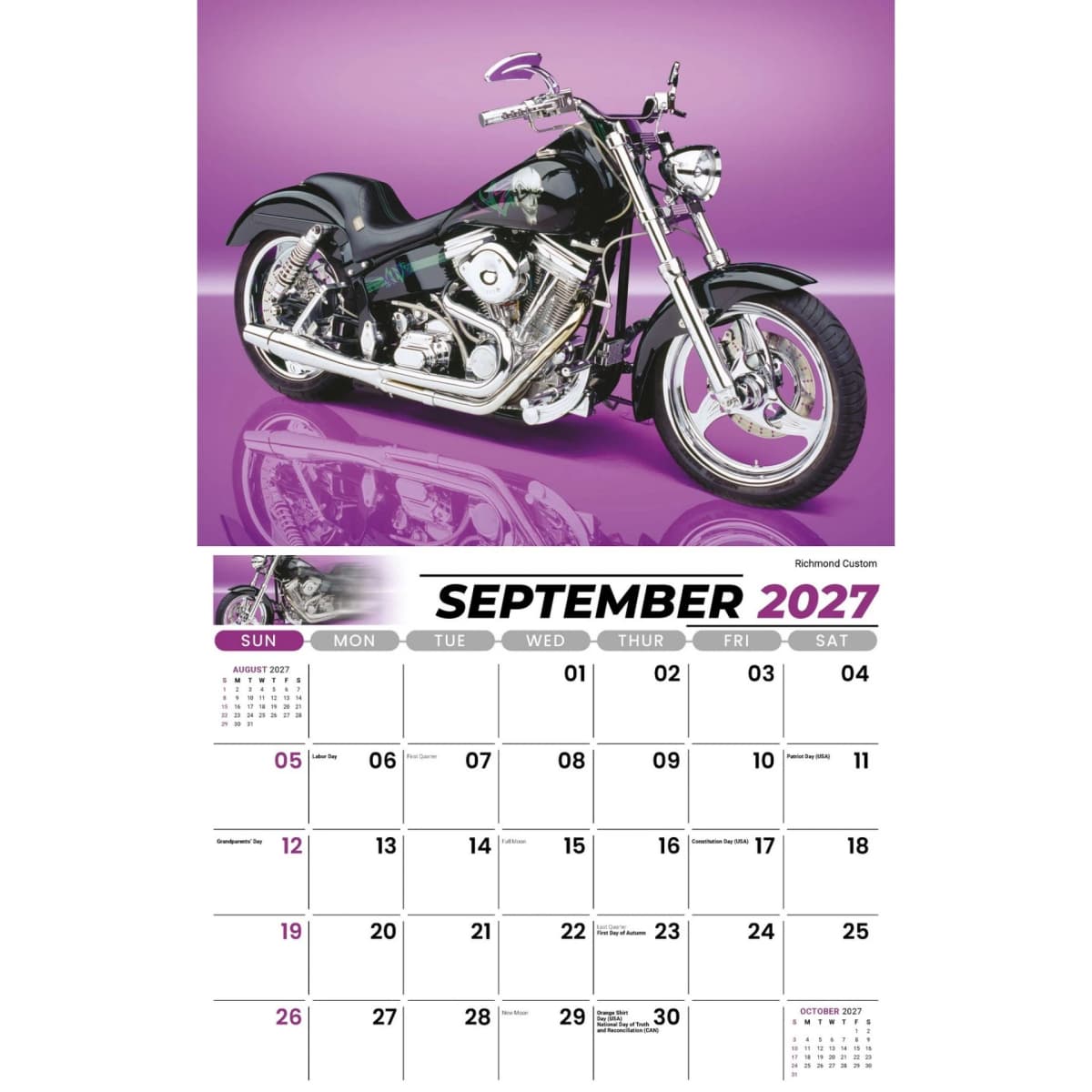 Galleria Wall Calendar 2027 Motorcycle Mania