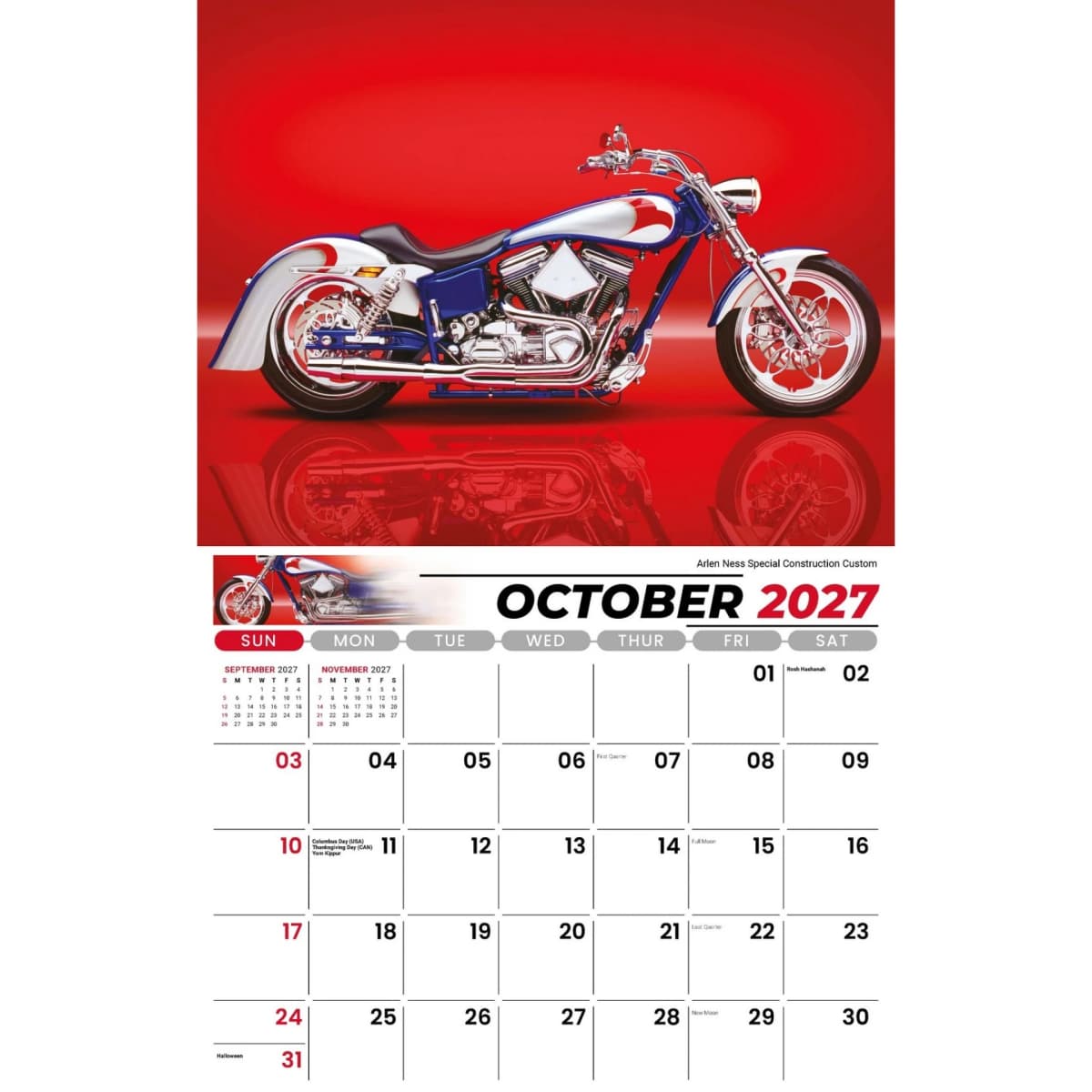 Galleria Wall Calendar 2027 Motorcycle Mania