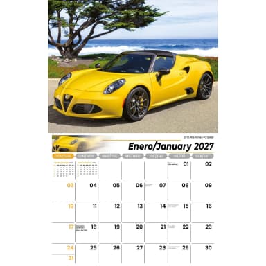 Galleria Wall Calendar 2027 Exotic Cars (English/Spanish)