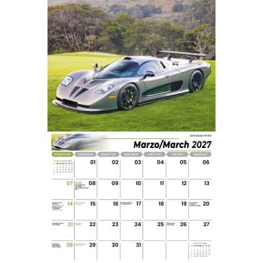 Galleria Wall Calendar 2027 Exotic Cars (English/Spanish)