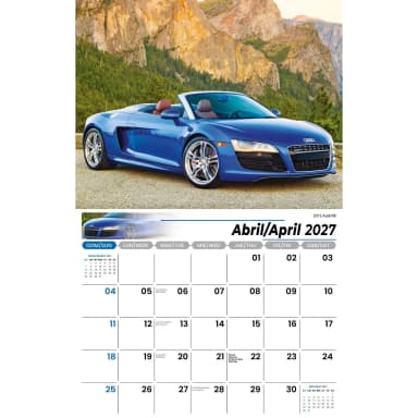 Galleria Wall Calendar 2027 Exotic Cars (English/Spanish)