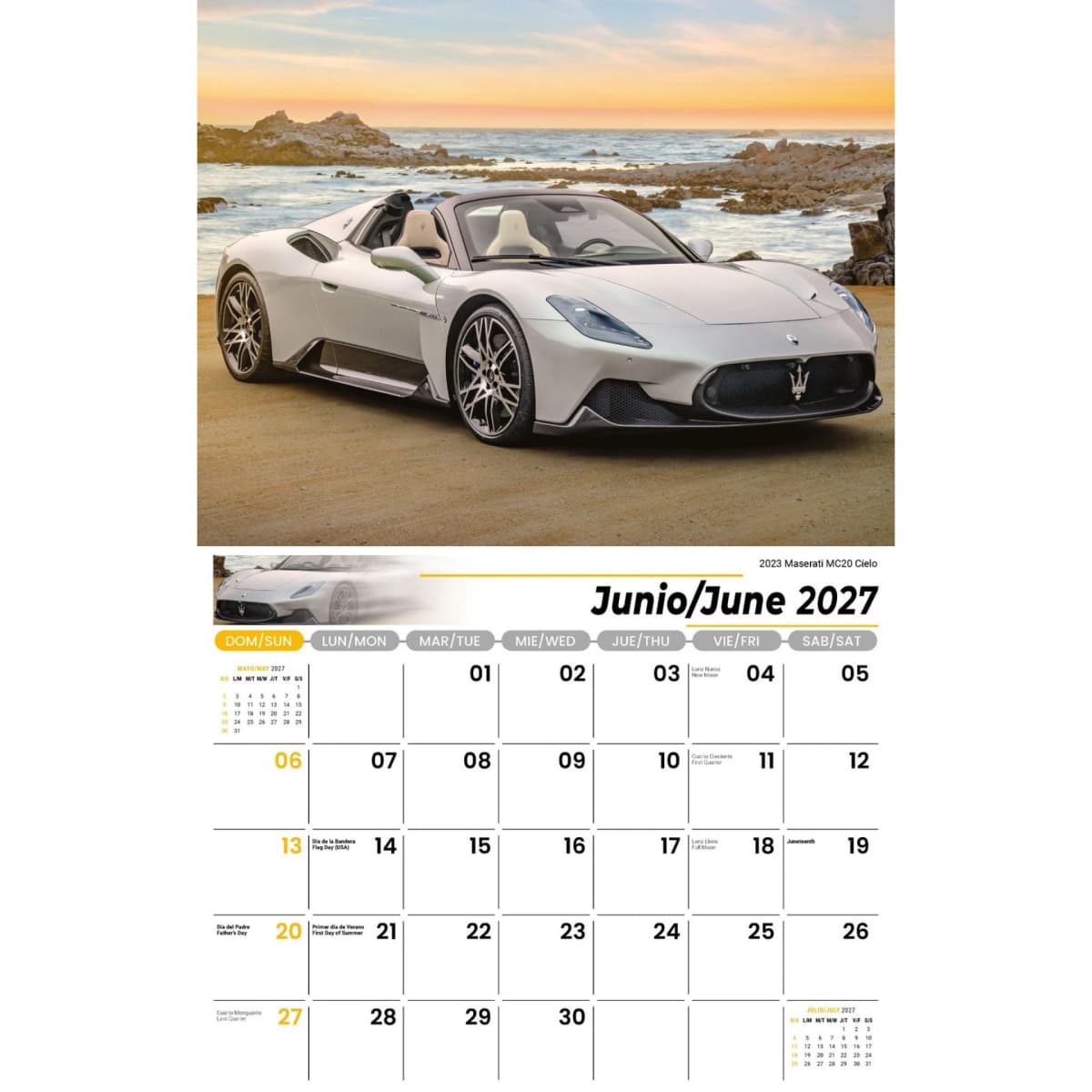 Galleria Wall Calendar 2027 Exotic Cars (English/Spanish)