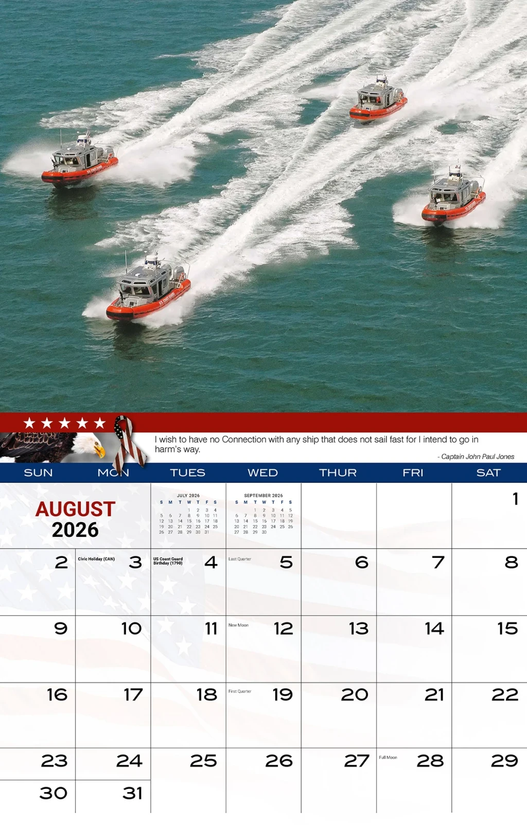 Galleria Wall Calendar 2026 Home Of The Brave