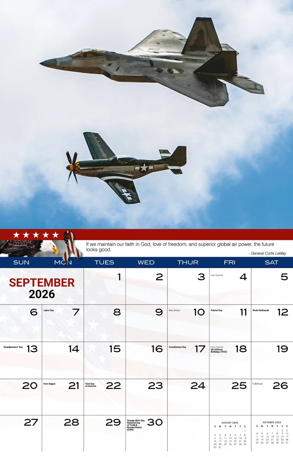 Galleria Wall Calendar 2026 Home Of The Brave