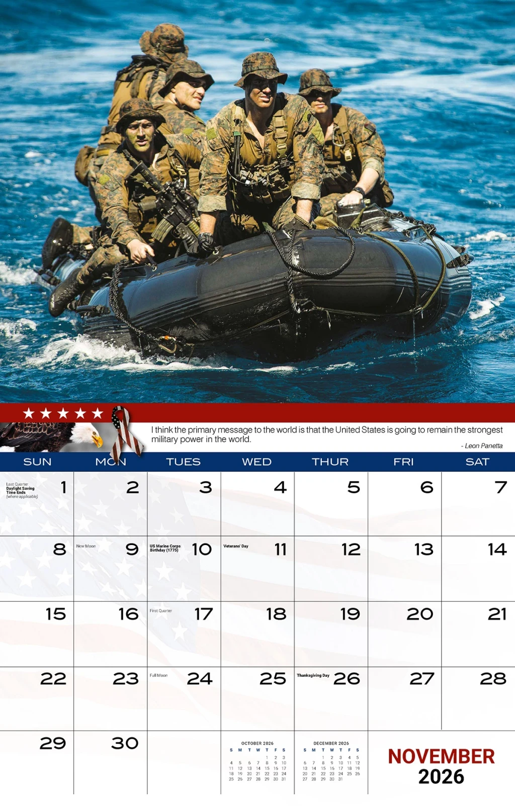 Galleria Wall Calendar 2026 Home Of The Brave