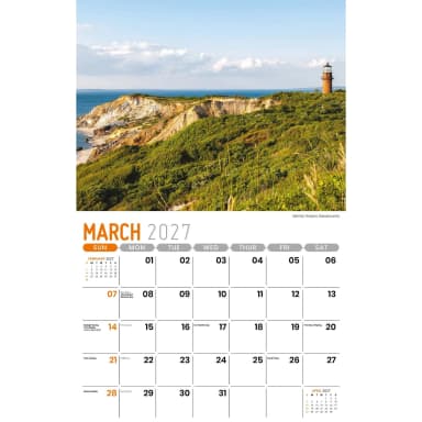 Galleria Wall Calendar 2027 Scenes Of New England