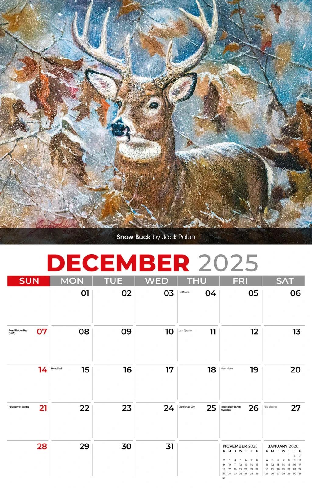 Galleria Wall Calendar 2026 Wildlife Portraits