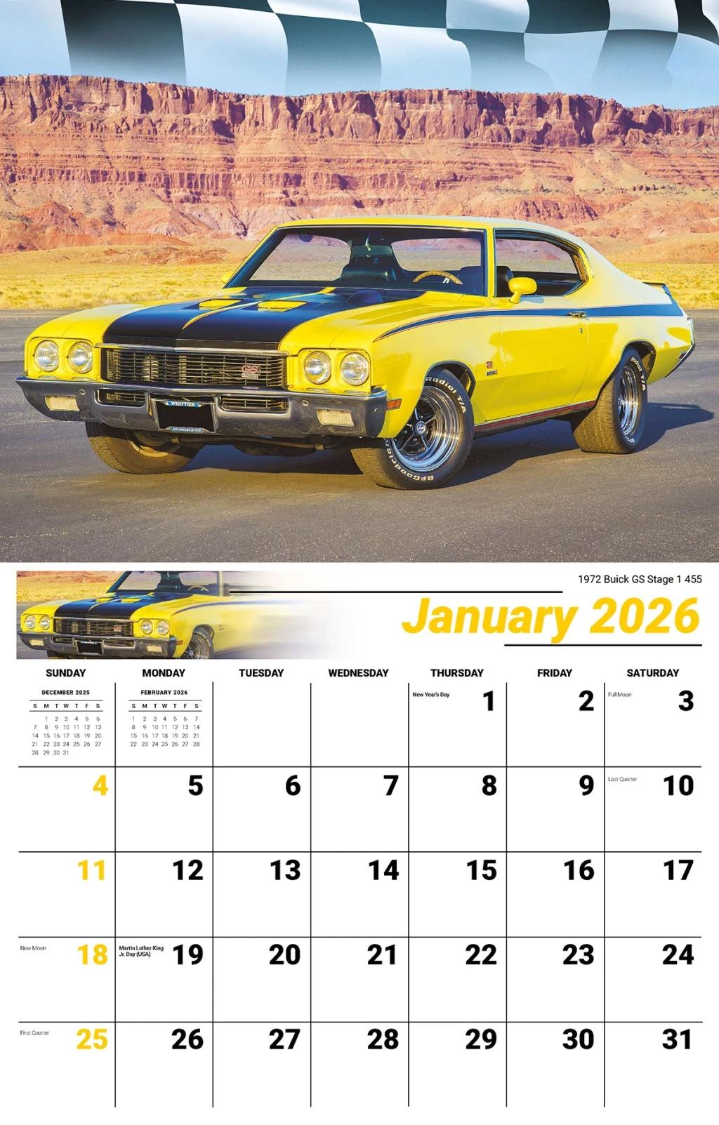 Galleria Wall Calendar 2026 Road Warrior