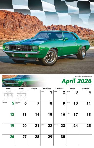 Galleria Wall Calendar 2026 Road Warrior