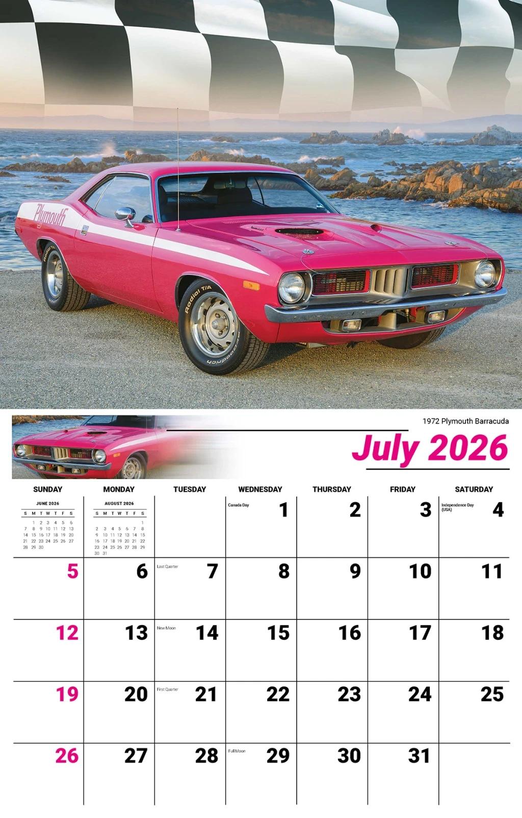 Galleria Wall Calendar 2026 Road Warrior