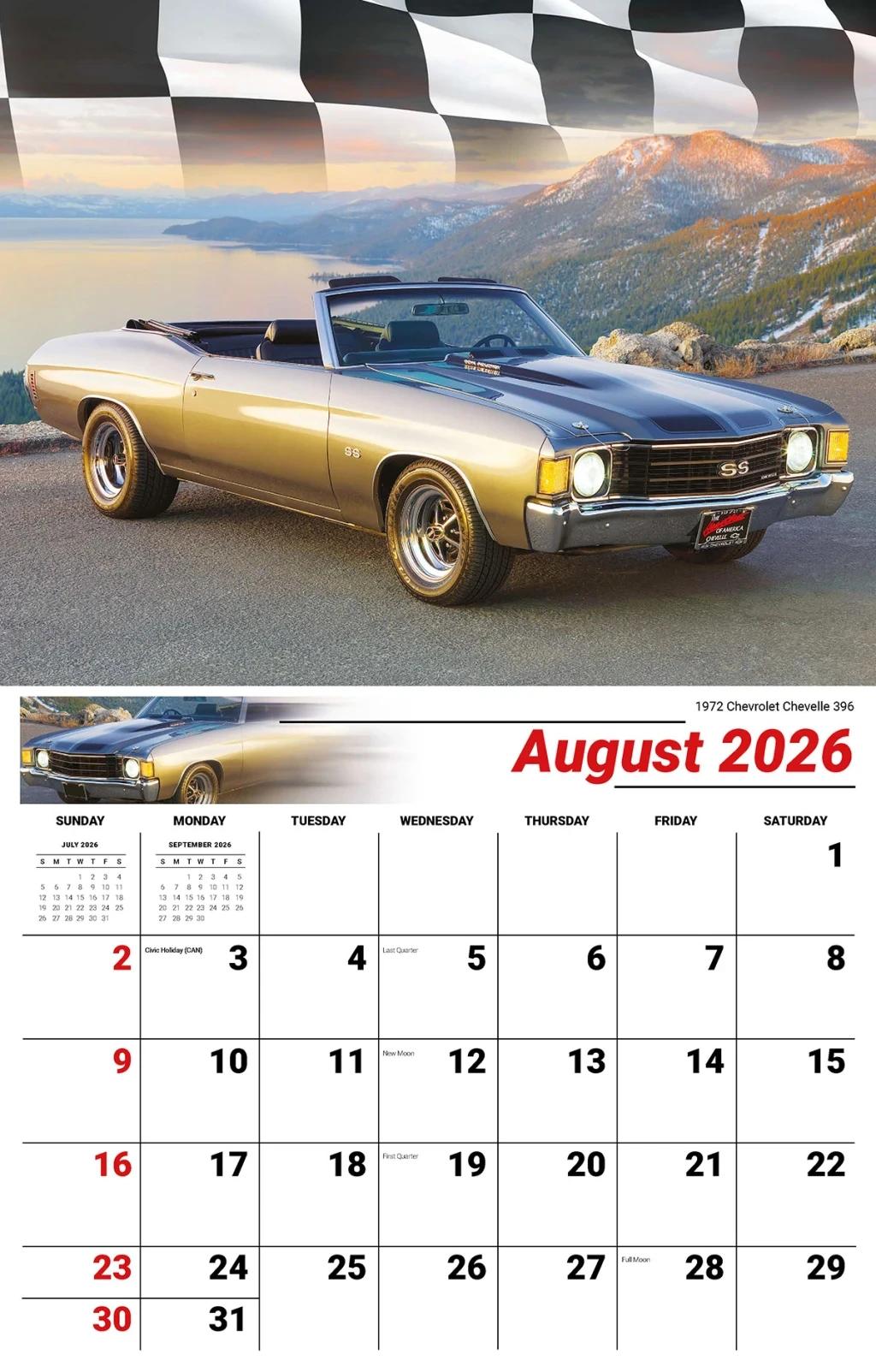 Galleria Wall Calendar 2026 Road Warrior