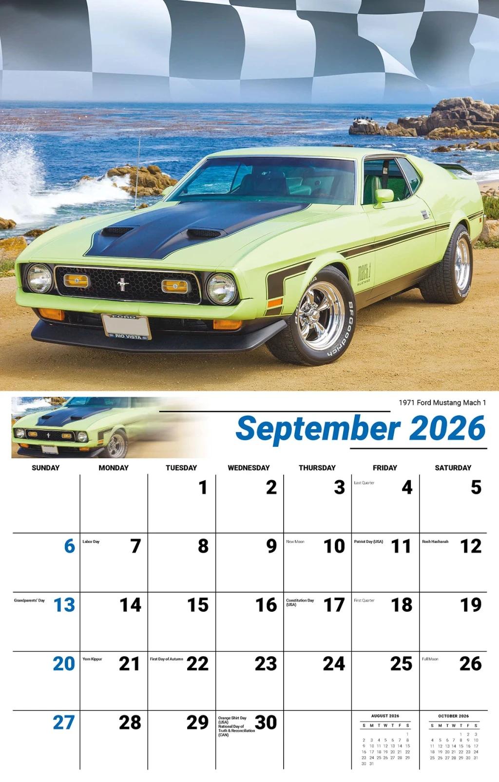 Galleria Wall Calendar 2026 Road Warrior