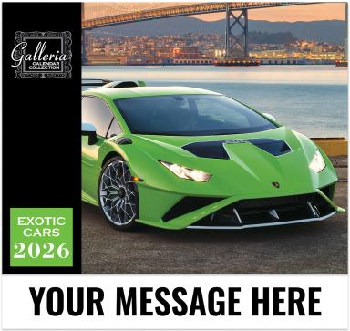Galleria Wall Calendar 2026 Exotic Cars (English)