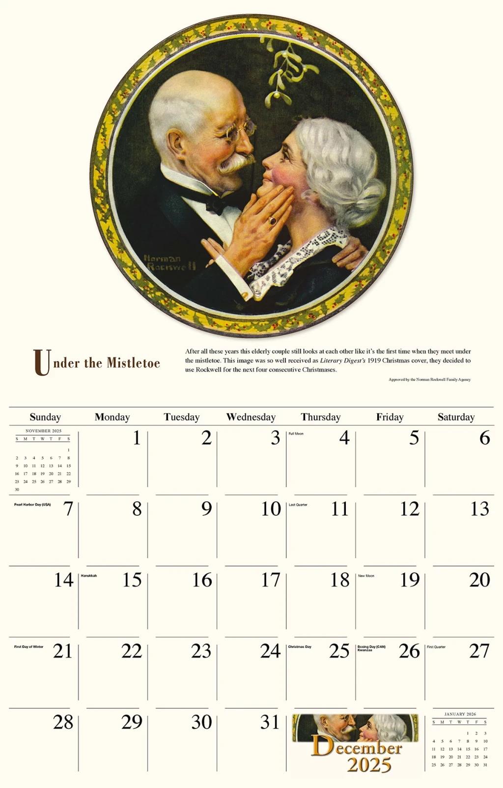 Galleria Wall Calendar 2026 Memorable Images Of Norman Rockwell