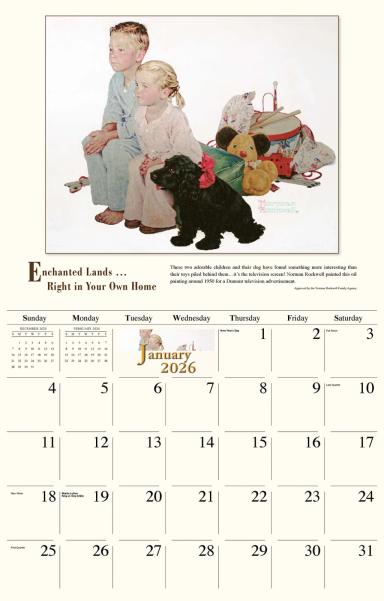 Galleria Wall Calendar 2026 Memorable Images Of Norman Rockwell