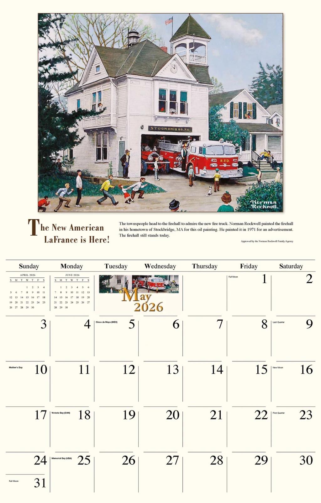 Galleria Wall Calendar 2026 Memorable Images Of Norman Rockwell